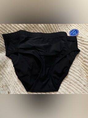 Swimsuits For All Black High-Rise Bikini Bottoms